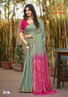 Dastoor Vol 8 By Kashvi Viscose Bright Moss Foil Bulk Ladies Saree Orders In India